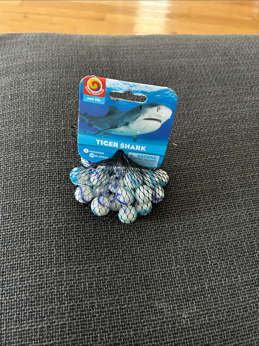 Tiger Shark Marble Bag - Blue & White Marbles